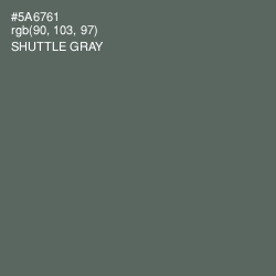 #5A6761 - Shuttle Gray Color Image